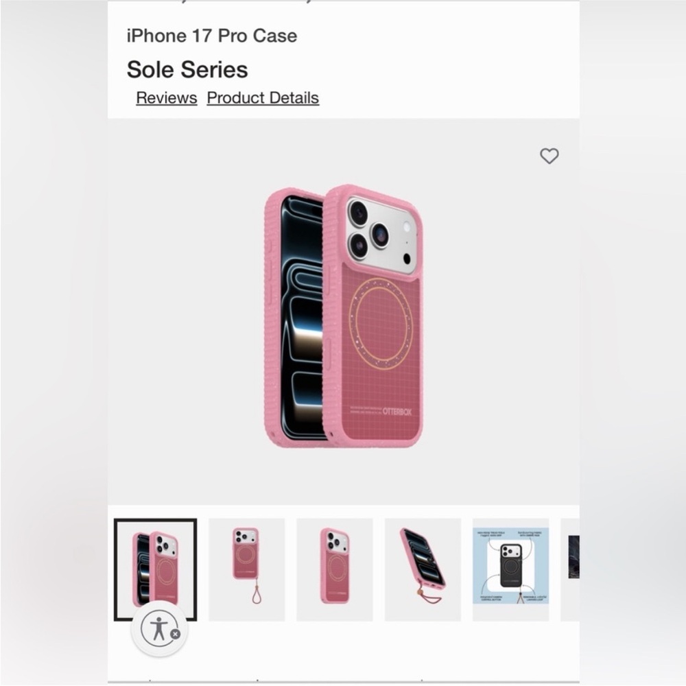 OtterBox Sole Series Pink Case for iPhone 17 Pro